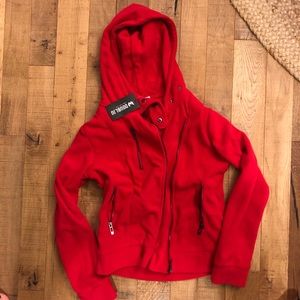 Red hoodie - fleece